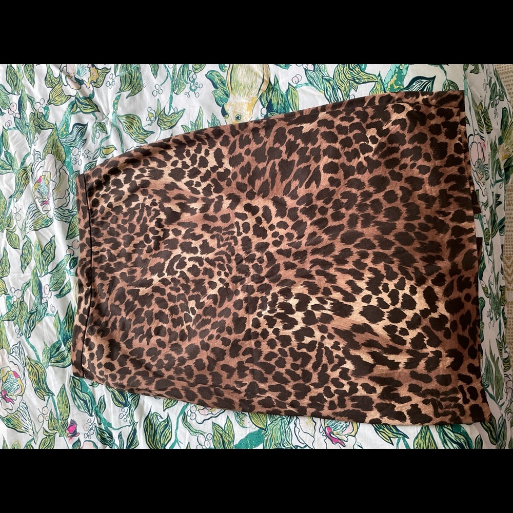 Michael Kors leopard print skirt